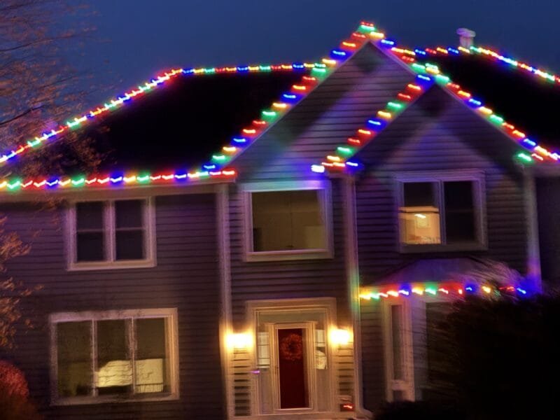 Two-Story Green Accent